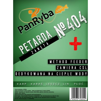 Zaneta Method Feeder 404 Petarda - Pan Ryba 1 Kg