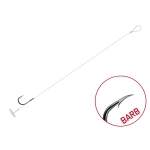 Przypon Delphin FLR Quickstop / 6szt 12cm / 0,22mm / BARB #10