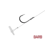 Przypon Delphin FLR Quickstop / 6szt 12cm / 0,22mm / BARB #10