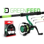 Zestaw feederowy Delphin GreenFEED 330cm/100g + 3T + 0,261mm