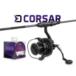 Zestaw karpiowy Delphin CorsaBLACK NERO 360cm/3 części + 8T + 0,30mm