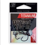 Haczyk Titanium Offset Worm 295 (5 szt.), rozm. 1/0