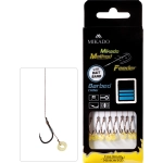 PRZYPON MF - Z GUMKĄ - hak z zadziorem nr 10 / plecionka: 0.12mm/10cm - op.8szt.