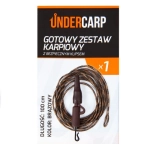 Gotowy zestaw karpiowy z bezpiecznym klipsem z bolcem zielony 100 cm