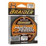 PLECIONKA BRAIDER X8 METHOD FEEDER DARK BROWN 0,14mm/150m KONGER