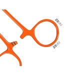 Szczypce zakrzywione Delphin ATAK! REFLEX 15cm