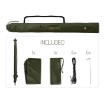 Parasol ze ściankami bocznymi Delphin BigONE CARP 250cm