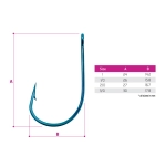 Haczyk Delphin B! NEO ZanderPoint BLU / 10ks 1