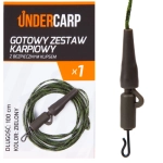 Gotowy zestaw karpiowy z bezpiecznym klipsem zielony 100 cm