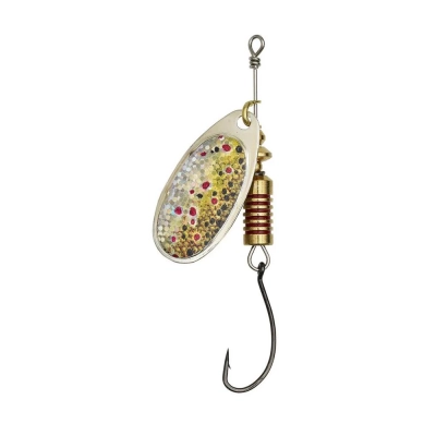 SINGLEHOOK SPINNER 1 3G S BROWN TROUT