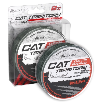 PLECIONKA - CAT TERRITORY OCTA BRAID - 0.50mm/53.3kg/300m - ZIELONA - op.1szp.