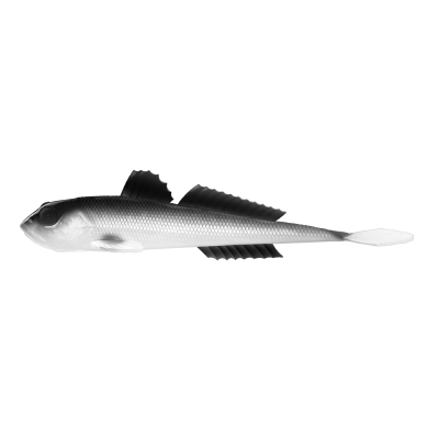 LIBRA LURES - GOBIO 7,3" (CUSTIOM PAINTED) - 001 - WHITE - NO TASTE - PRZYNĘTA DO VERTICALA