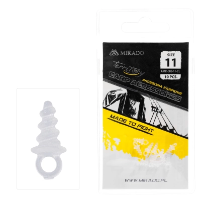WKRĘT - DO KULEK PROTEINOWYCH PLASTIKOWY - 11mm - TRANSPARENTNY - op.10szt.