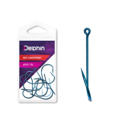 Haczyk Delphin B! NEO ZanderPoint BLU / 10szt. 3/0