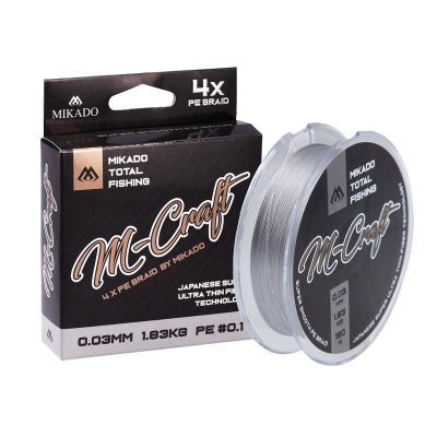 PLECIONKA - M-Craft Braid - 0.08mm/4.51kg/150m - STEEL GRAY - op.1szp.