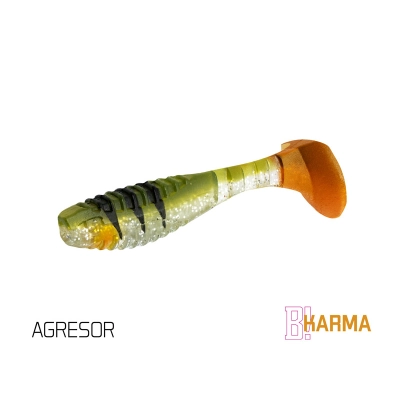 Sztuczna przynęta/guma Delphin KARMA UVs/ 5szt 8cm/AGRESOR