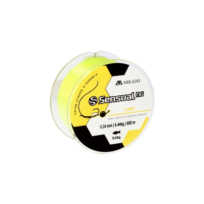 ŻYŁKA - SENSUAL N.G. CARP 0.24mm/10.5kg/600m - ŻÓŁTA - op.1szp.