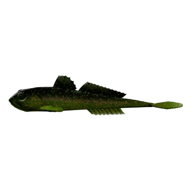 LIBRA LURES - GOBIO 7,3" (CUSTIOM PAINTED) - 132 - MOTOR OIL - NO TASTE - PRZYNĘTA DO VERTICALA