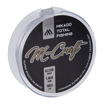 PLECIONKA - M-Craft Braid - 0.03mm/1.83kg/150m - STEEL GRAY