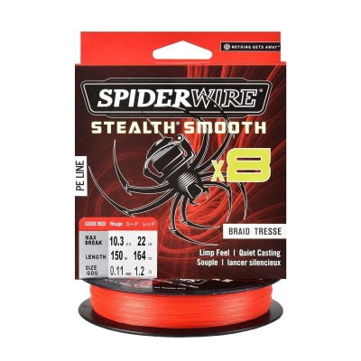 Plecionka Spiderwire SS8 Red 0.11mm/150m