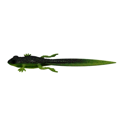 LIBRA LURES - FROG TADPOLE TAIL 8,2" (STANDARD PAINTED) - 132 MOTOR OIL GREEN - NO TASTE
