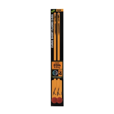 Fox Haki z Przyponem Fluorocarbon D Rig nr6 20lb 2