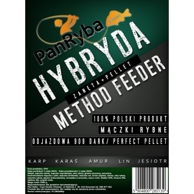 Zanęta Method Feeder Pan Ryba - HYBRYDA 1 Kg