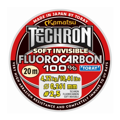 TECHRON FLUOROCARBON 100% SOFT INVISIBLE 0,194/20 KAMATSU