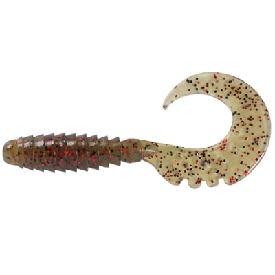 Fancy Grub 1", #045 - Green Pumpkin/Red & Black 1szt