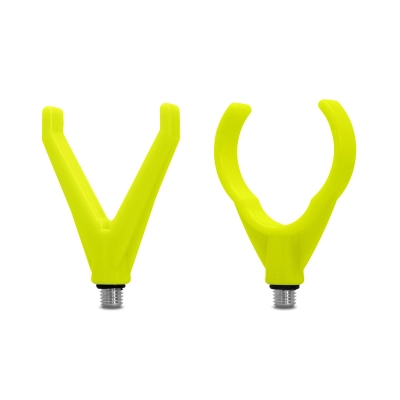 Uchwyty na wędki Delphin HoldSET Uni V+U / żółty fluorescencyjny