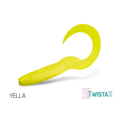 Sztuczna przynęta/guma Delphin TwistaX Eeltail UVs / 6cm/YELLA