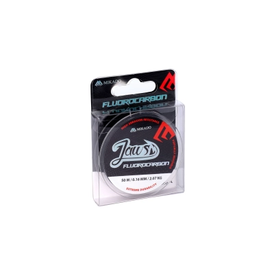 ŻYŁKA - FLUOROCARBON JAWS 0.18mm/2.98kg/50m - op.1szp.