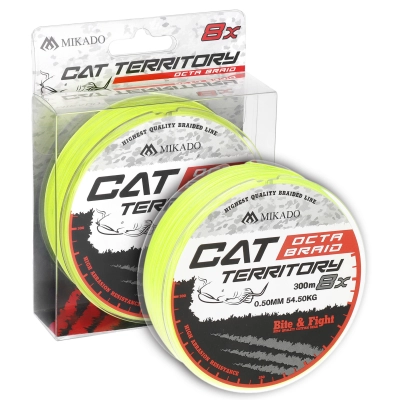 PLECIONKA - CAT TERRITORY OCTA BRAID - 0.60mm/61.8kg/300m - FLUO - op.1szp.