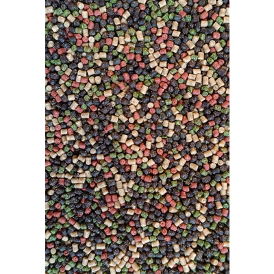 Pellet 4mm Halibut - Green & Black & Red - Feeder Bait