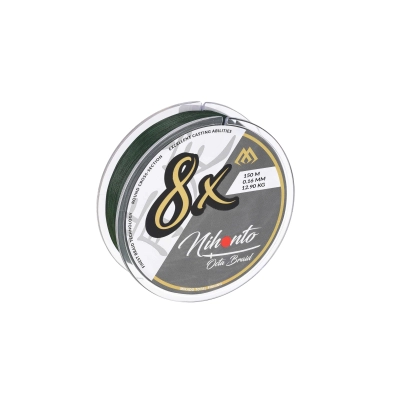 PLECIONKA - NIHONTO OCTA BRAID - 0.10mm/7,75kg/150m - ZIELONA - op.1szp.