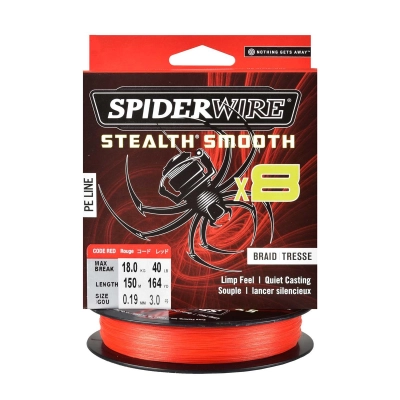 Plecionka SpiderWire SS8 Red 0.19mm/150m