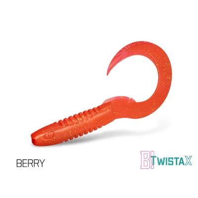 Sztuczna przynęta/guma Delphin TwistaX Eeltail UVs /  6cm/BERRY