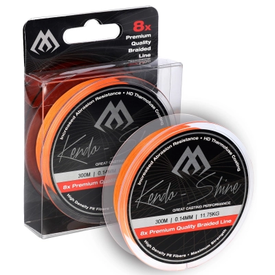 PLECIONKA - KENDO SHINE - 0.20mm/19.86kg/300m - FLUO POMARAŃCZOWA - op.1szp.