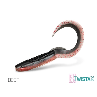 Sztuczna przynęta/guma Delphin TwistaX Eeltail UVs /  6cm/BEST