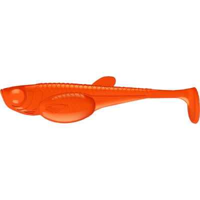 LIBRA LURES - EMBRION SHAD 3" - 011 HOT ORANGE - FISH