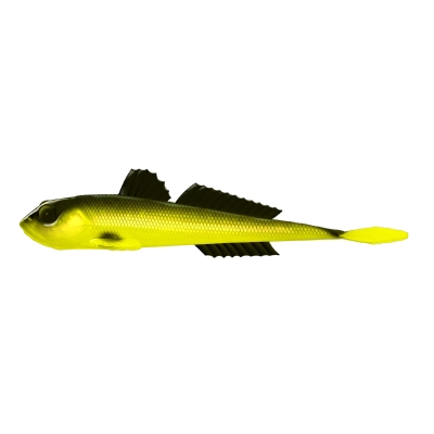 LIBRA LURES - GOBIO 7,3" (CUSTIOM PAINTED) - 006 - HOT YELLOW - NO TASTE - PRZYNĘTA DO VERTICALA