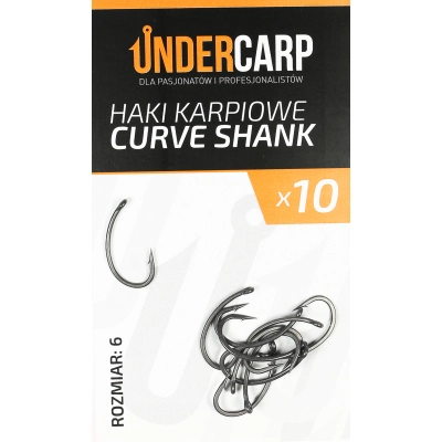 Teflonowe haki karpiowe CURVE SHANK 6