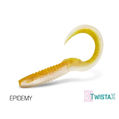 Sztuczna przynęta/guma Delphin TwistaX Eeltail UVs /  6cm/EPIDEMY