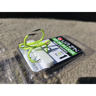 Kotwice Gurza ROUND TREBLE ST -36 UV CHARTREUSE #6 (3szt)