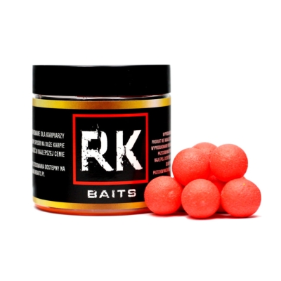 Kulki proteinowe RK Baits Strawberry Fluo Pop Up 15mm 125ml