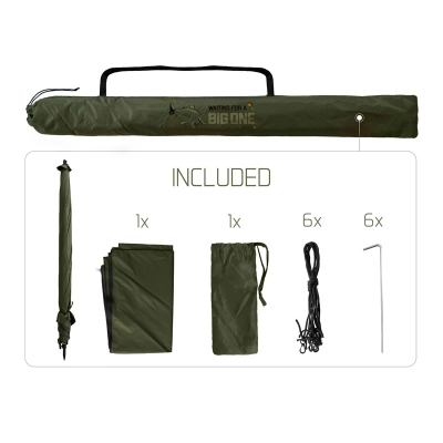 Parasol ze ściankami bocznymi Delphin BigONE CARP 250cm