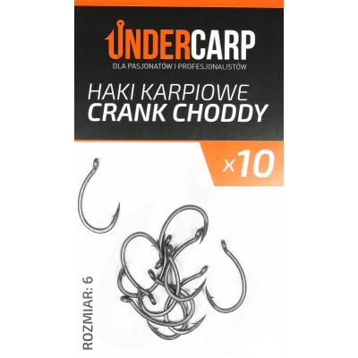 Teflonowe haki karpiowe CRANK CHODDY 6