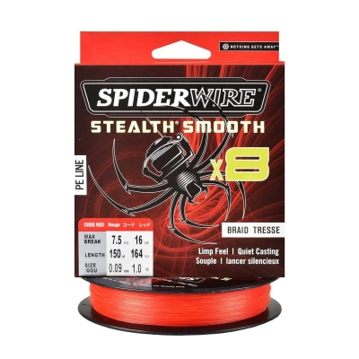 Plecionka SpiderWire SS8 Red 0.09mm/150m
