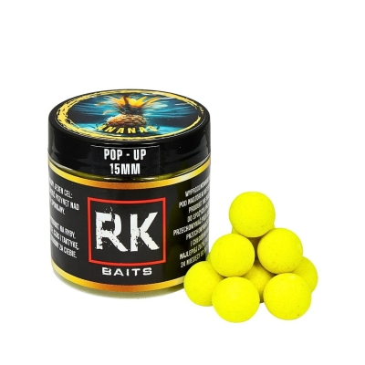 Kulki proteinowe RK Baits Ananas Fluo Pop Up 15 mm 125ml