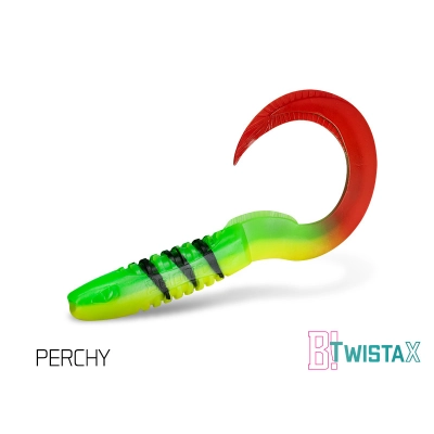 Sztuczna przynęta/guma Delphin TwistaX Eeltail UVs / 5szt 6cm/PERCHY